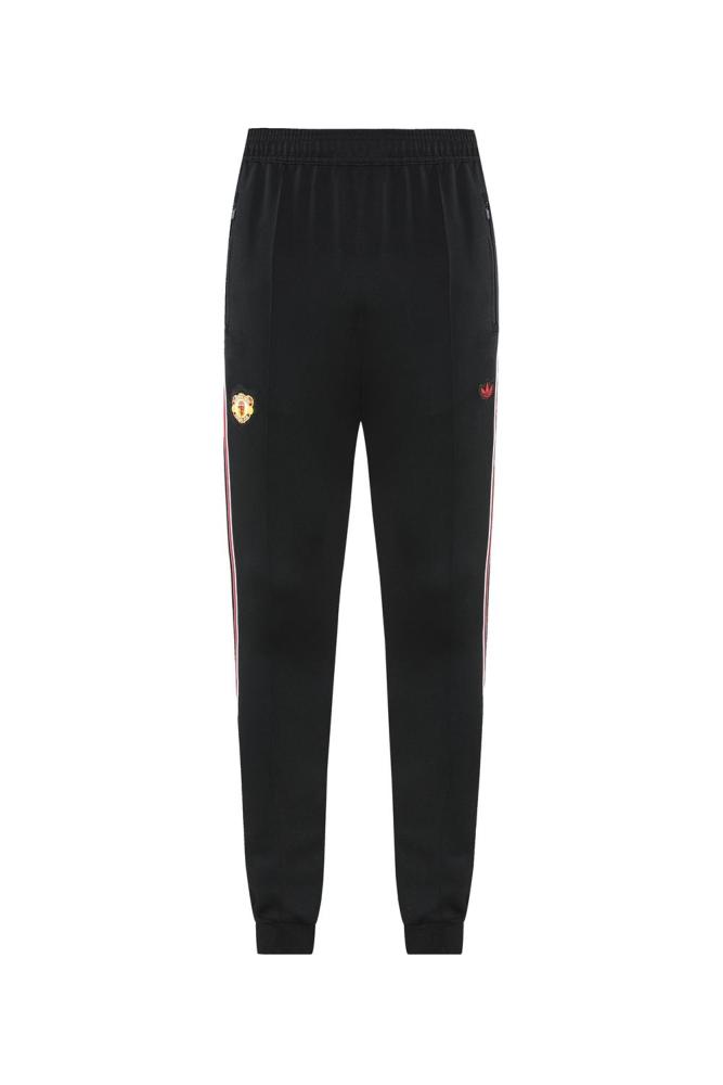 25/26 Manchester United Black Full Hoodie Zipper Jacket +Long Pants