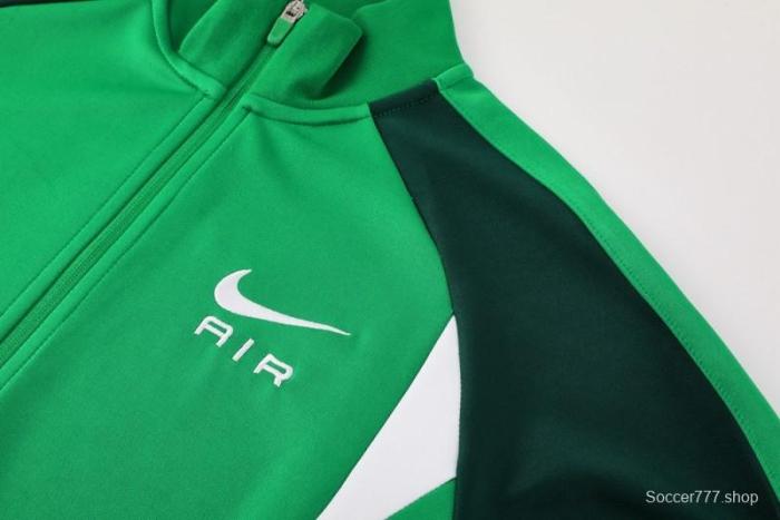 2025 NIKE Green Full Zipper Jacket +Long Pants