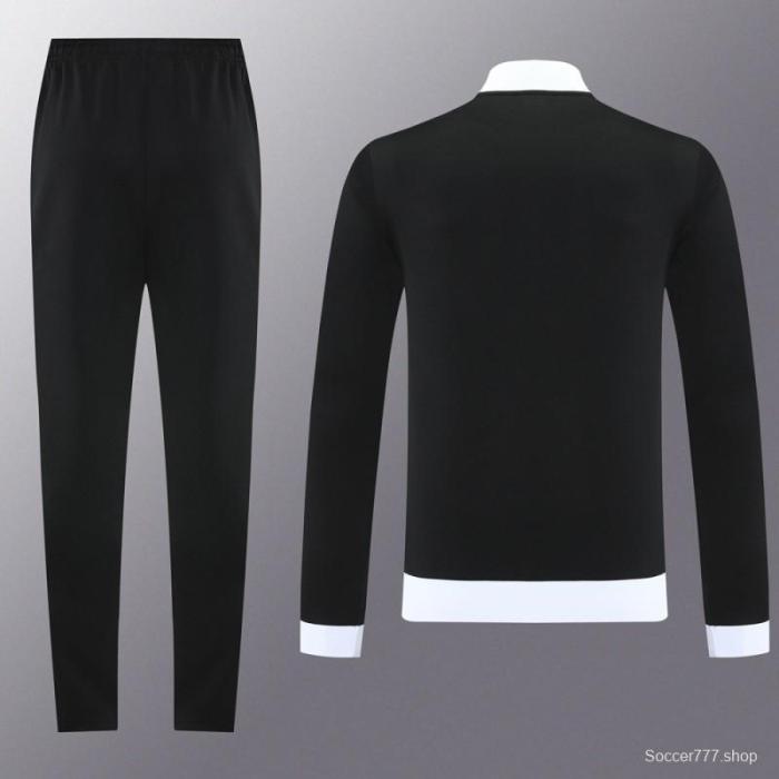 2025 Adidas Original Black Full Hoodie Zipper Jacket +Long Pants