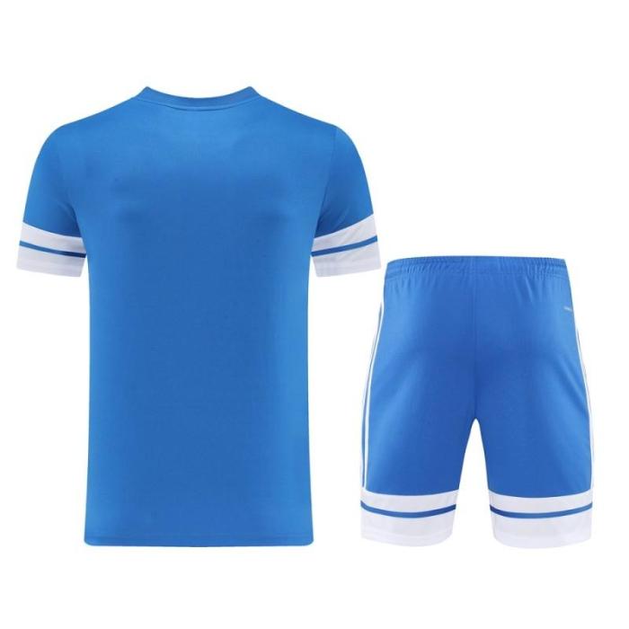 2025 Adidas Blue Short Sleeve Jersey+Shorts