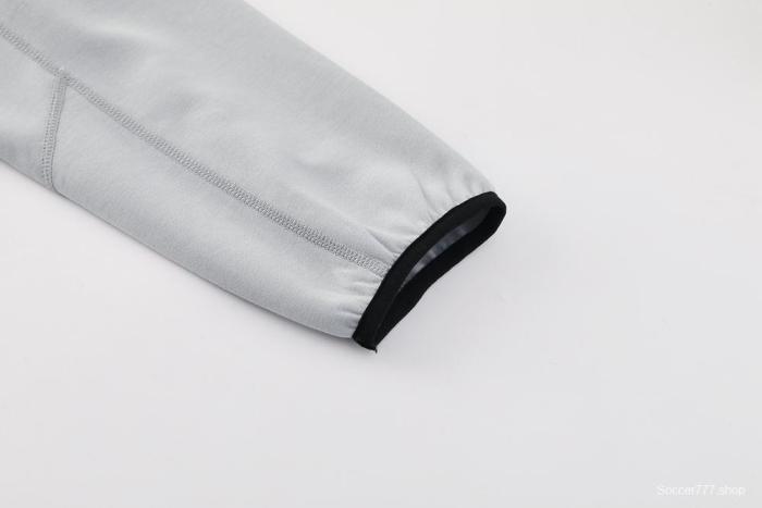 25/26 Barcelona Grey Full Zipper Hoodie Jacket +Long Pants