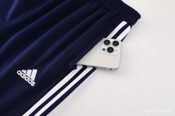 2025 Adidas Blue/Navy Full Zipper Jacket +Long Pants