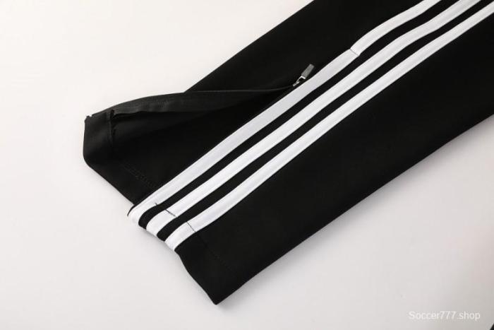 2025 Adidas Black/Grey Full Zipper Jacket +Long Pants