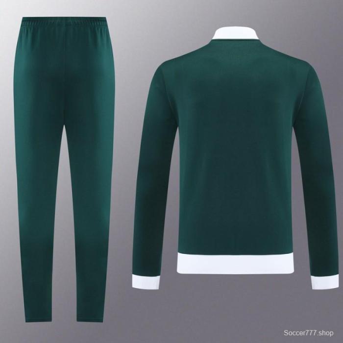 2025 Adidas Original Green Full Hoodie Zipper Jacket +Long Pants