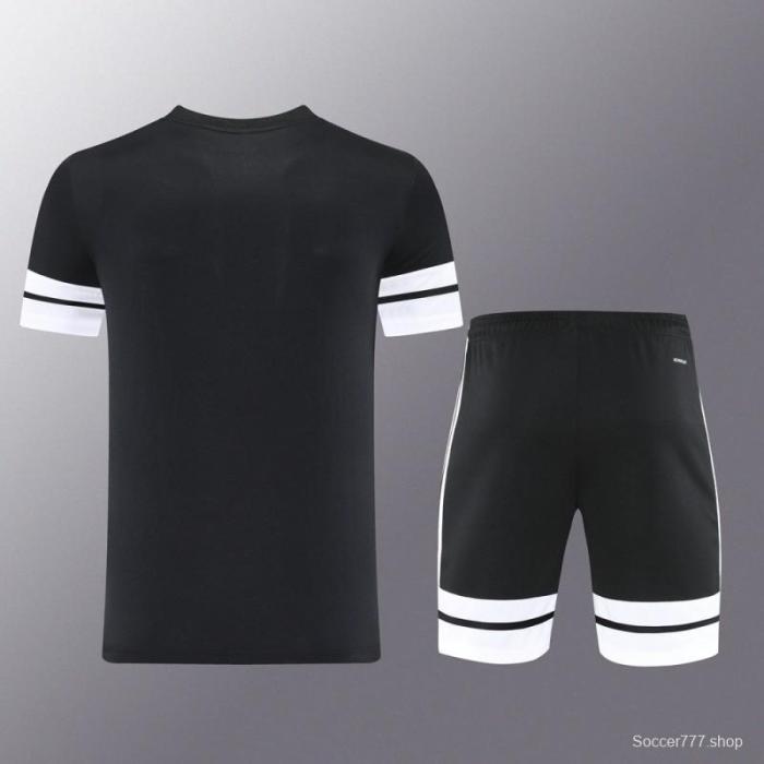 2025 Adidas Black Short Sleeve Jersey+Shorts