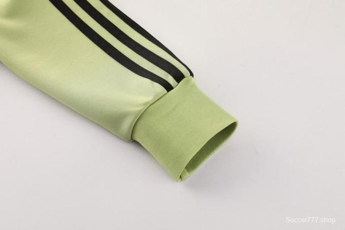 2025 Adidas Light Green/Black Full Zipper Jacket +Long Pants