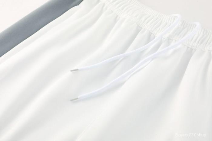 2025 NIKE WHITE/Grey Full Zipper Jacket +Long Pants