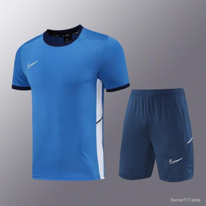2025 Adidas Blue Short Sleeve Jersey+Shorts