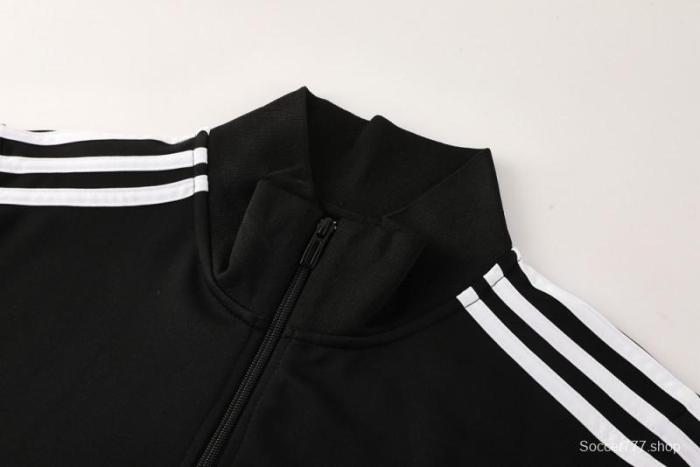 2025 Adidas Black/Grey Full Zipper Jacket +Long Pants
