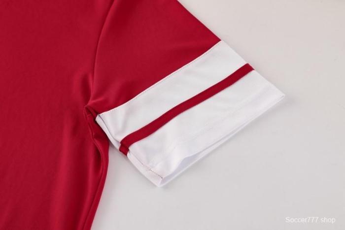 2025 Adidas Red Short Sleeve Jersey+Shorts