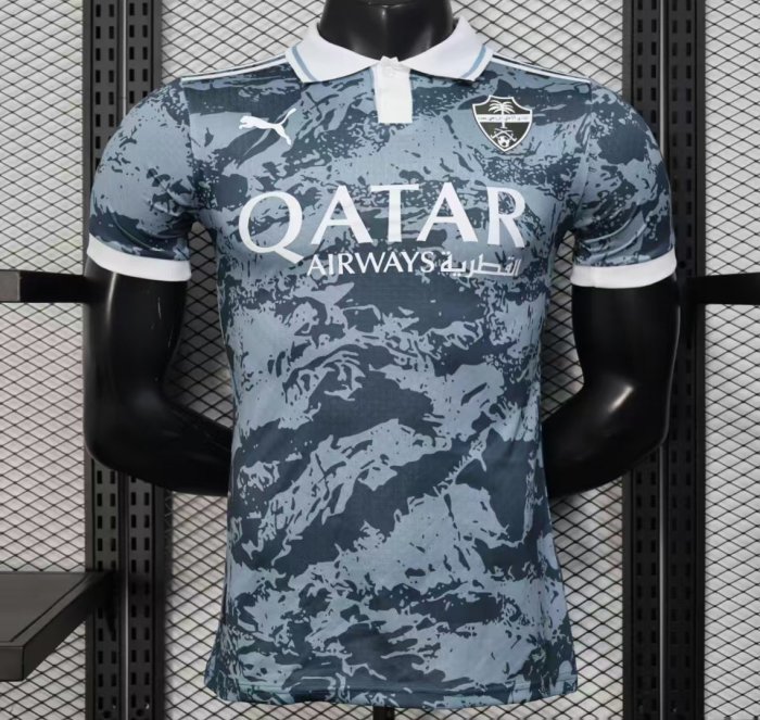 Player Version 25/26 Al-Ahli Gray with Camouflage Pattern Jersey