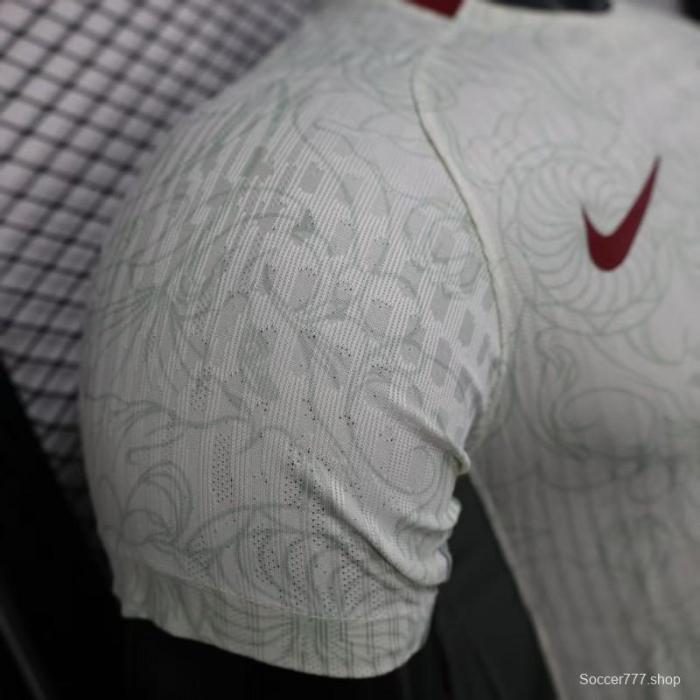 Player Version 2025 China Away WHITE  Jersey