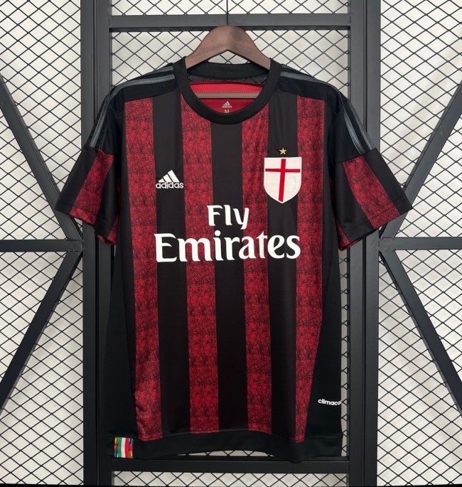 15/16 Retro AC Milan Home Jersey