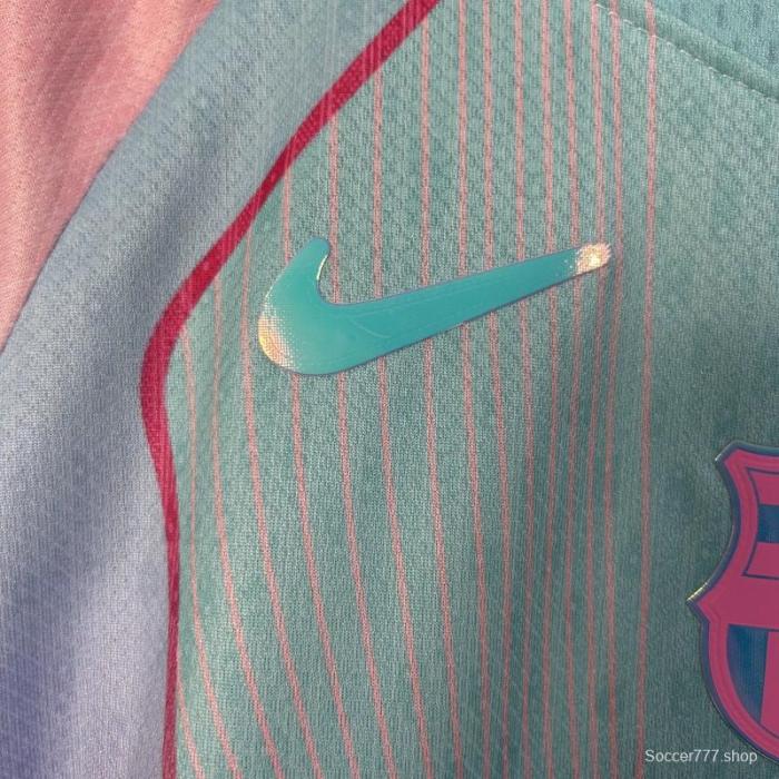 25/26 Kids Barcelona Blue Gradient with Spotify Jersey