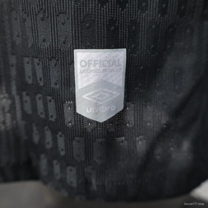 Player Version 25/26 Santos FC Black with Geometric Pattern Jersey