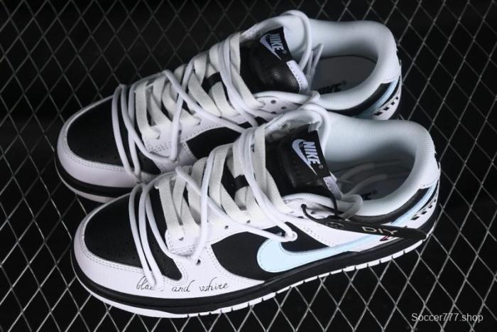 Nike Dunk Low Reverse Panda Graffiti Color SB Lace-Up Low-Top Casual Skate Shoes - FD9064-011
