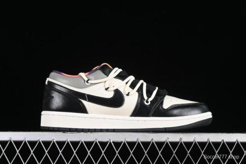 Nike Air Jordan 1 Low AJ1 Panda Prank Hip-Hop Theme - Big Shots Casual Sneakers
