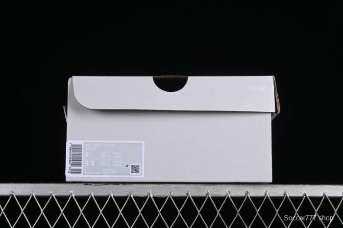 Nike Air Force 1 '07 Low Black Green Canvas Casual Sneakers - FJ4160-001