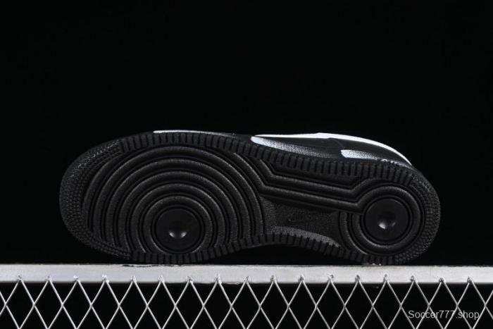 Nike Air Force 1 '07 Low Classic Black White Swoosh Casual Sneakers - FZ0627-010