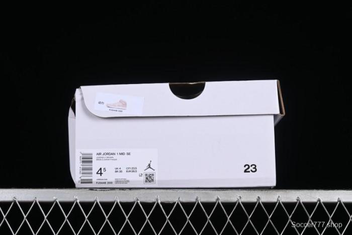 Nike Air Jordan 1 Mid AJ1 Khaki Mid-Top Basketball Shoes - FJ3448-200