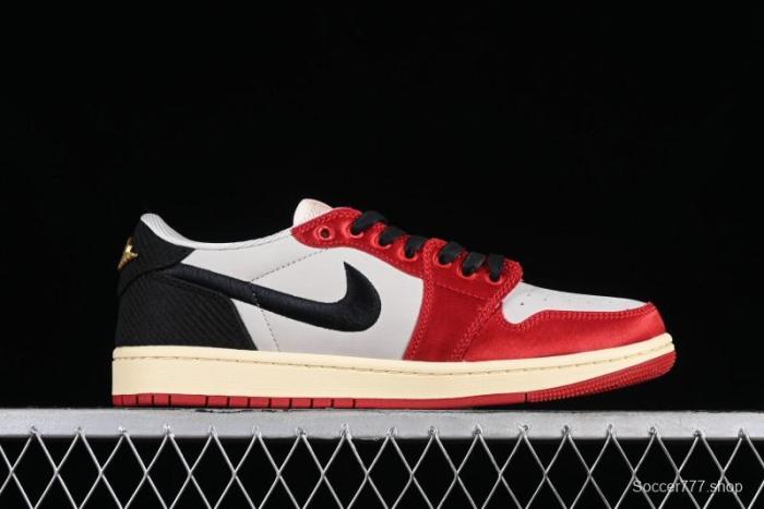 Nike Trophy Room x Jordan 1 Low OG  Away  Casual Sneakers - FN0432-100