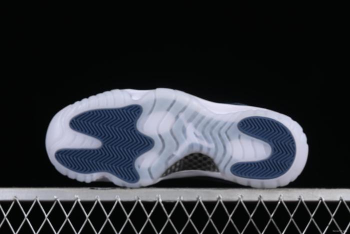 Nike Air Jordan 11 Low  Diffused Blue  Retro Basketball Shoes with Patent Leather Accents - FV5104-104