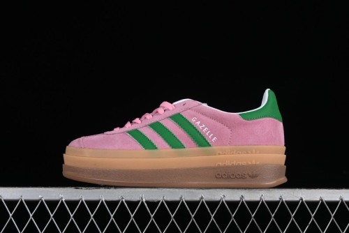Adidas Originals Gazelle Bold Low-Top Sneakers with Thick Sole for Casual Wear - IE0420