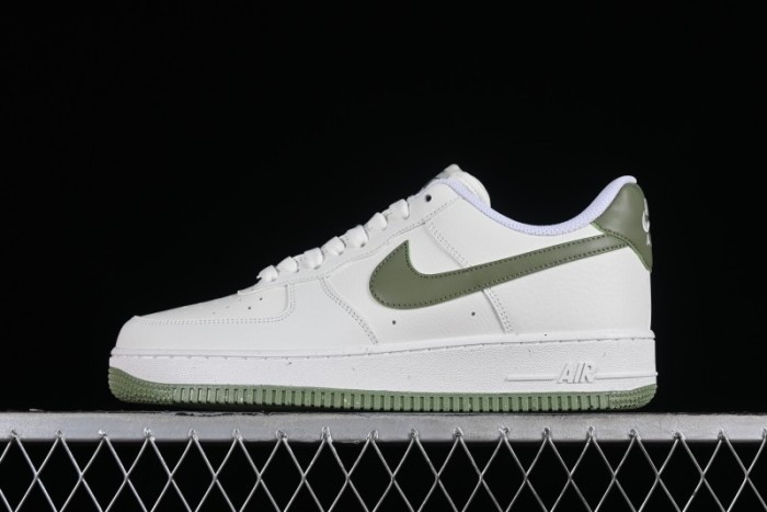 Nike Air Force 1 '07 Low Casual Sneakers in White Green - DV3808-106