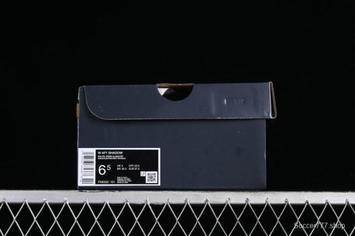 Nike Air Force 1 Shadow Low-Top Sneakers with Lightweight EVA Midsole and Anti-Slip RB Rubber Outsole - FN6335-101