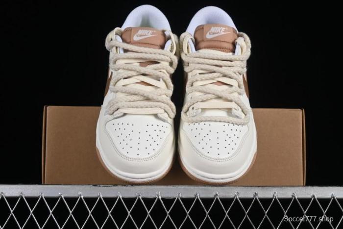 Nike Dunk Low Next Nature  Hemp  Mischievous Doll Soy Milk Bear Maillard Simple and Versatile SB Lace-Up Low-Top Casual Sneakers - DD1873-200