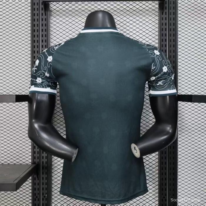 Player Version 25/26 Al-Ahli Saudi Dark Green with Traditional Arabic Pattern Jersey