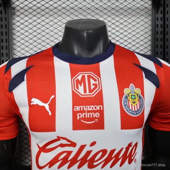 Player Version 25/26 Chivas Guadalajara Home Jersey