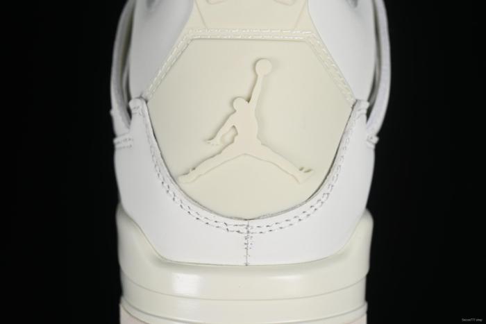 Nike Air Jordan 4 Retro Sneakers with Metallic Gold Accents - AQ9129-170