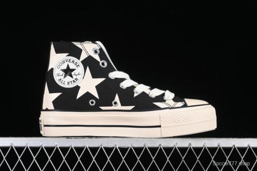 Converse All Star Lift High Top Platform Sneakers with Star Print - A09903C