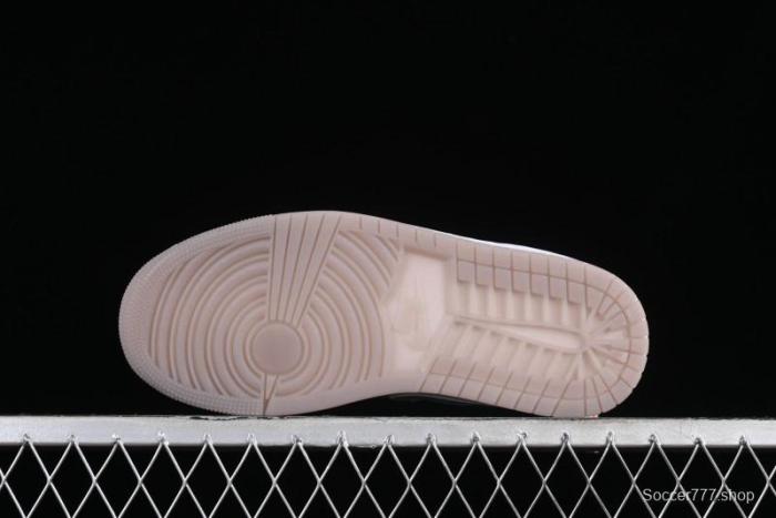 Nike Air Jordan 1 Low  Metallic Silver  Casual Sneakers with Metallic Accents - FN5030-001