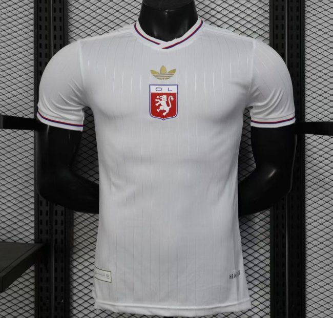 Player Version 25/26 Olympique Lyonnais Lyon White 50Th Anniversary Jersey