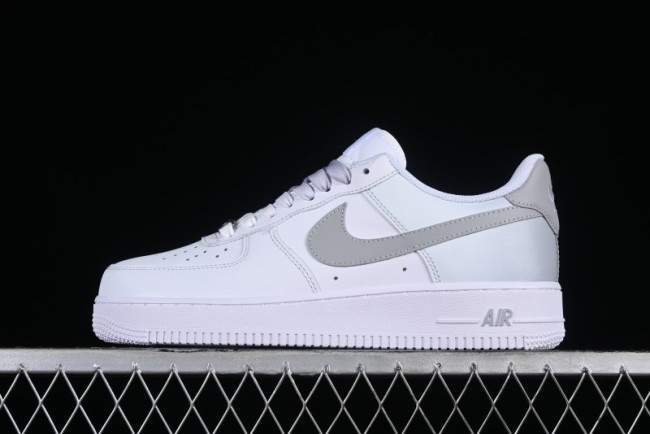 Nike Air Force 1 '07 Low Customized Anime Theme Gradient Grey Swoosh Casual Sneakers - FN0366-102