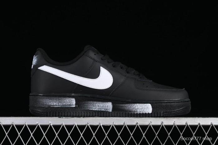 Nike Air Force 1 '07 Low Classic Black White Swoosh Casual Sneakers - FZ0627-010