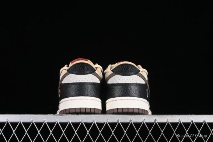 Nike Dunk Low  Mars Stone  Witch Puppet Themed SB Lace-Up Low-Top Casual Sneakers in Black/Mocha Brown - DR9704-200
