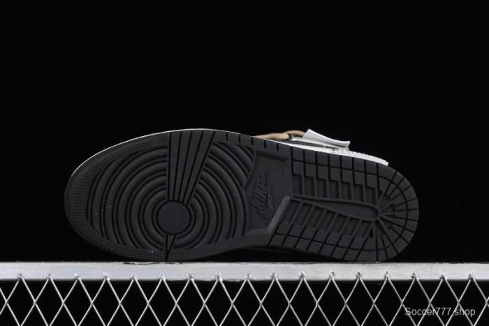 Nike Air Jordan 1 Low Customized Panda Mischief Jungle Adventure Casual Sneakers - 553558-040