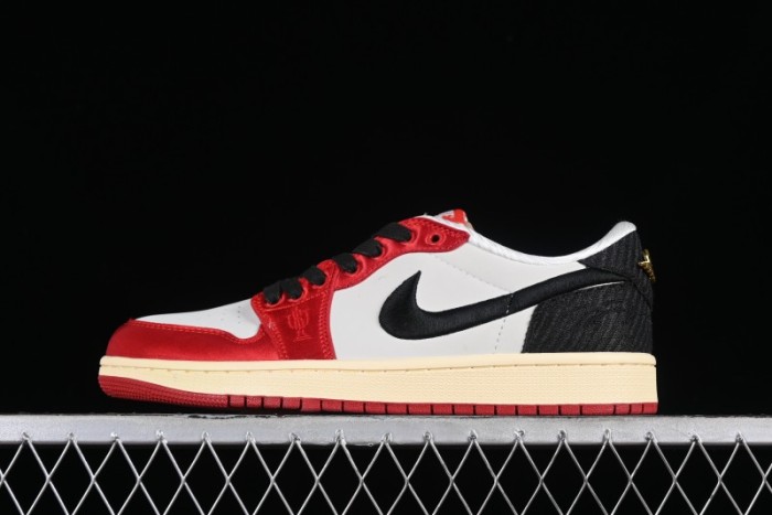 Nike Trophy Room x Jordan 1 Low OG  Away  Casual Sneakers - FN0432-100