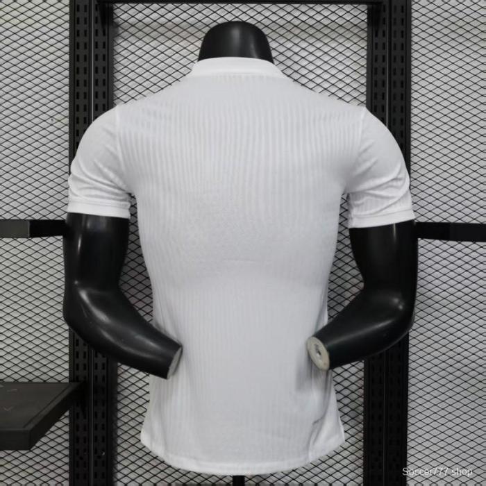 Player Version 25/26 Barcelona White with Blue and Red Brush Stroke Jersey