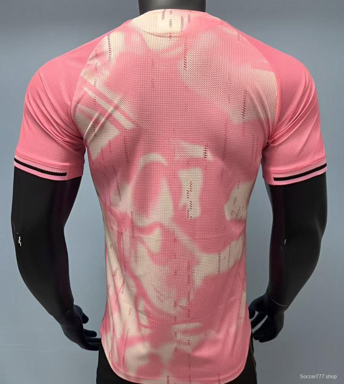 Player Version 25/26 Real Madrid Pink with Abstract Camouflage Pattern Jersey