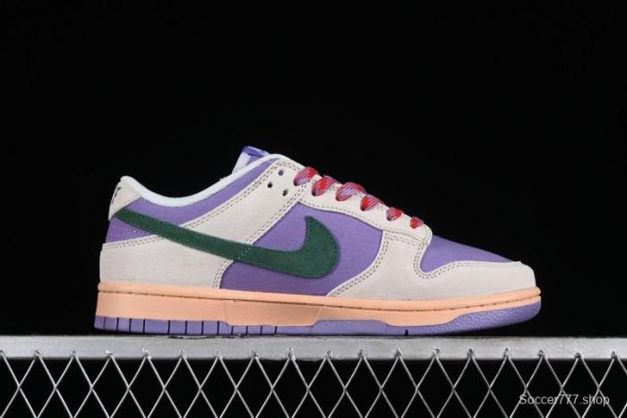 Nike SB Dunk Low Casual Skateboarding Shoes in Purple with Black Swoosh - HF5030-030