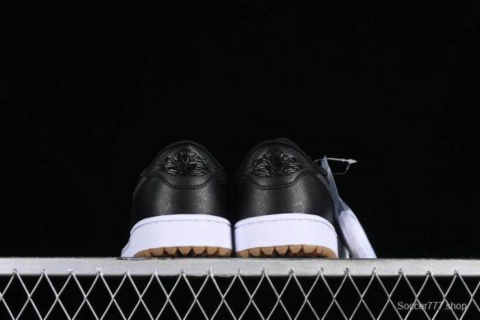 Nike Air Jordan 1 Low Golf Shoes Black Snake Pattern - DD9315-005