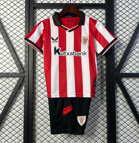 25/26 Kids Athletic Bilbao Home Size 16-28 Jersey