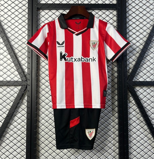 25/26 Kids Athletic Bilbao Home Size 16-28 Jersey