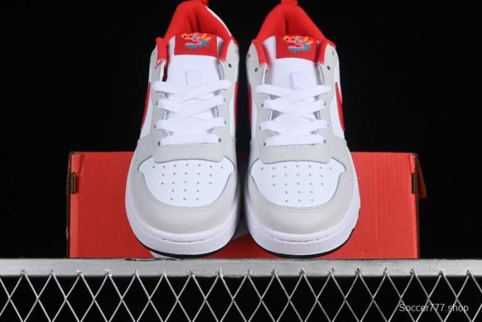 Nike Court Borough Low 2 Casual Campus Sneakers with Retro Basketball Design - FZ5525-161