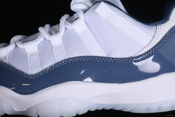 Nike Air Jordan 11 Low  Diffused Blue  Retro Basketball Shoes with Patent Leather Accents - FV5104-104