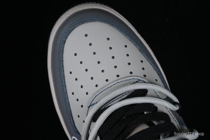 Nike Air Force 1 '07 Low Custom Strap Casual Sneakers with Kaws Collaboration - KS6869-333